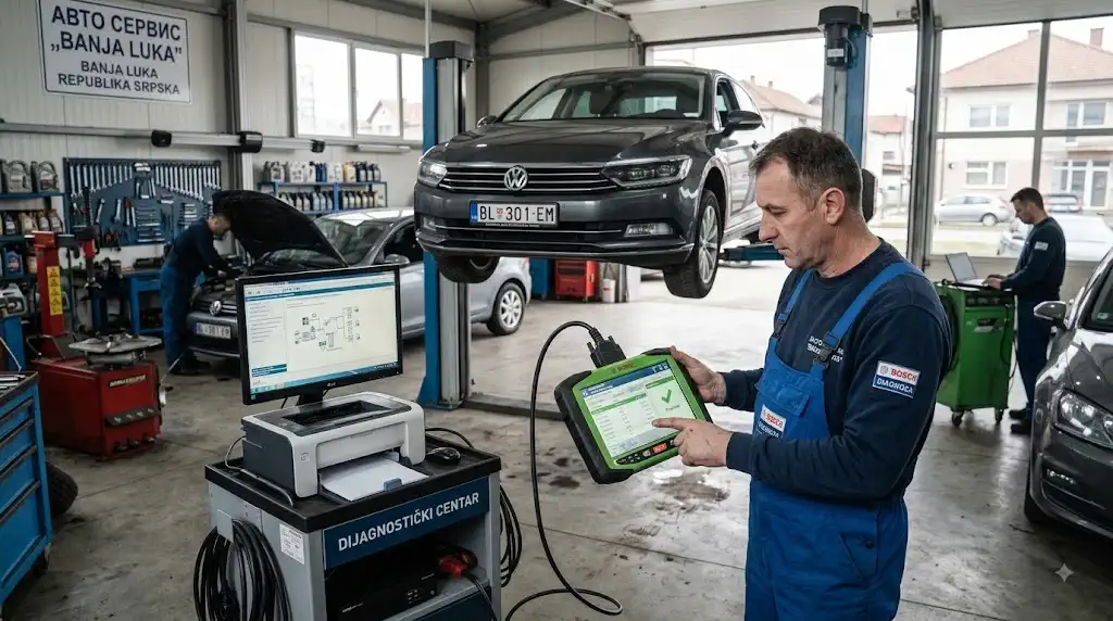 Pregled i autodijagnostika vozila u servisu Autostarčević Banja Luka
